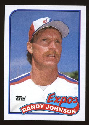 Randy Johnson Rookie 1989 Topps # 647 Pitcher Montreal Expos