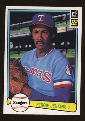 Fergie Jenkins 1982 Donruss # 643 Pitcher Texas Rangers HOF