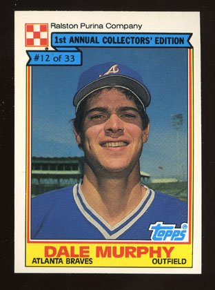 Dale Murphy 1984 Ralston Purina # 12 of 33 Outfield Atlanta Braves