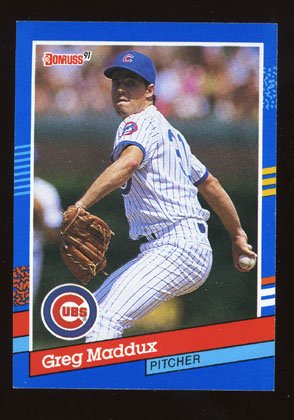 Greg Maddux 1991 Donruss # 374 Pitcher Chicago Cubs
