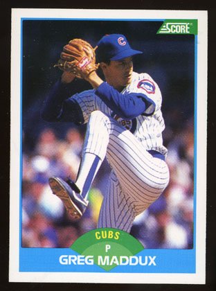 Greg Maddux 1989 Score # 119 Pitcher Chicago Cubs