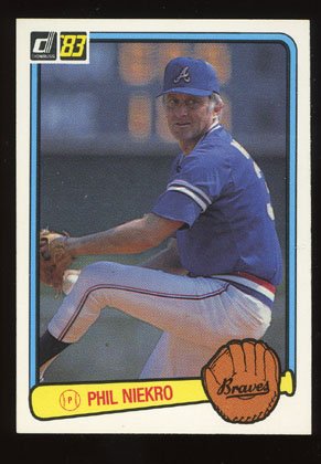 Phil Niekro 1983 Donruss # 97 Pitcher Atlanta Braves