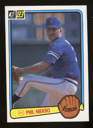 Phil Niekro 1983 Donruss # 97 Pitcher Atlanta Braves