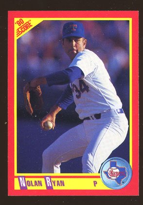 Nolan Ryan 1990 Score # 250 Pitcher Texas Rangers