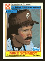 Mike Schmidt 1984 Ralston Purina # 22 Third Base Philadelphia Eagles