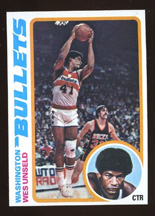 Wes Unseld 1978-79 Topps # 7 Center Washington Bullets