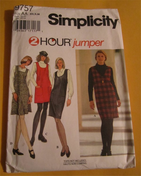 Jumper Pattern Simplicity | simplicity 9757 ladies jumper pattern size xs s m Jumper Pattern Simplicity | simplicity 9757 ladies jumper pattern size xs s m