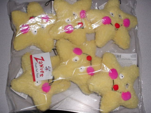 Plush Sqeaker Star Toy