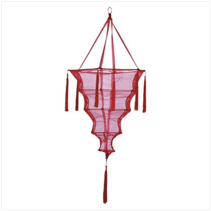Red Fabric Lantern/Tassel