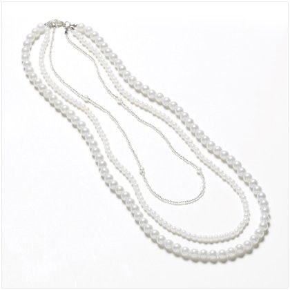 3 Strand Pearl Necklace 37673