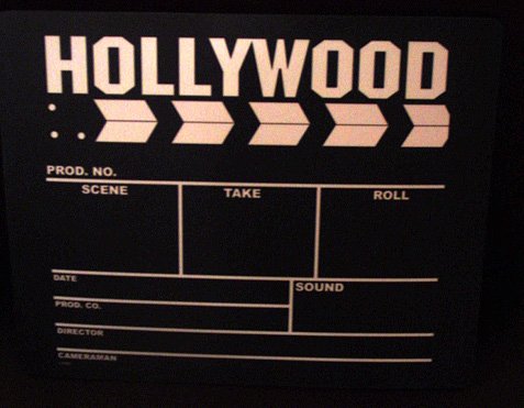 Director's clapboard mouse pad