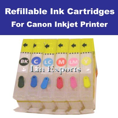 Refillable Cartridges for Canon i960 iP6000 S820 i9100D BCI-6 FREE SHIPPING WORLDWIDE!!!