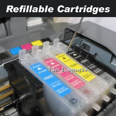 Refillable Cartridges for Epson C51 C91 CX4300 T26 TX106 TX109 92N FREE S/H WORLDWIDE!!!