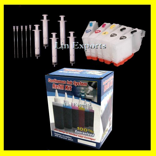 Pigment/UV Ink Refillable Cartridges for Canon ip4500 ip5300 MP830 MP610 MP830 FREE Shipping!
