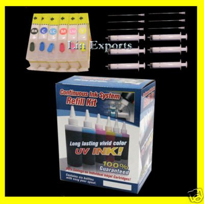 UV Ink Refillable Cartridges Package for Canon S900 ip6000 i950 i9100 BCI-6 FREE S&H!!!