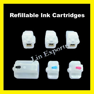 Refillable Cartridges for HP 02 (HP02) C8721 C8771 C8772 C8773 C8774 C8775 FREE S&H!!