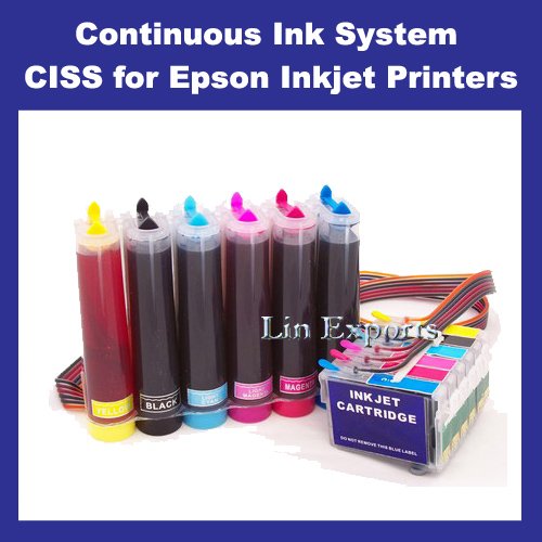 UV INK CIS System for Epson R260 R280 R380 RX595 RX580 RX680 (T0781-T0786)