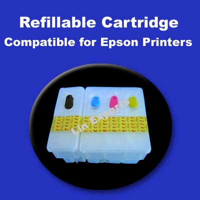Refillable Cartridges for Epson Stylus C62 (T040 T041) FREE SHIPPING WORLDWIDE!!!