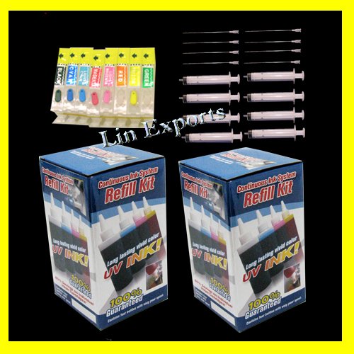 UV Ink Refillable Cartridges for Canon PIXMA Pro9000 Pro 9000 Mark II - FREE S&H Worldwide!