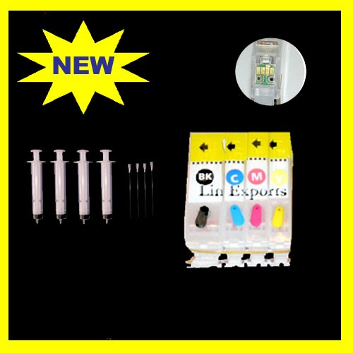 Refillables Cartridge for Canon Pixma ip3300 PGI-5BK CLI-8C/M/Y Auto Reset Chips FREE S&H!!!