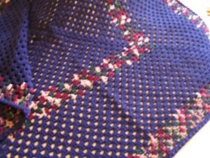 GRANNY SQUARE AFGHAN HANDMADE CROCHET CROCHETED