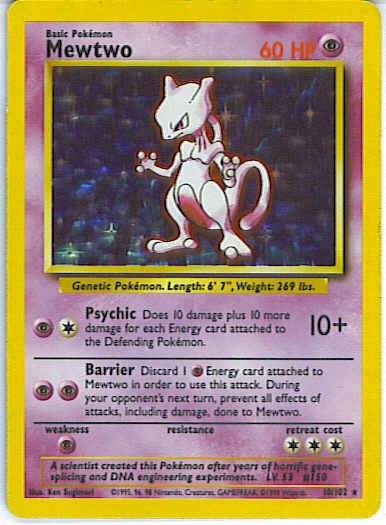 Base Set 10/102- Mewtwo
