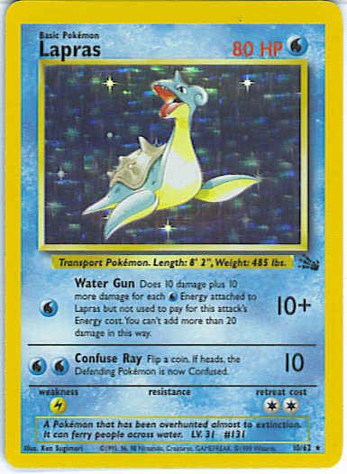 Fossil 10/62- Lapras
