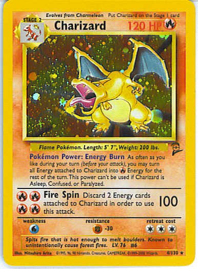 Base Set 2 4/130- Charizard