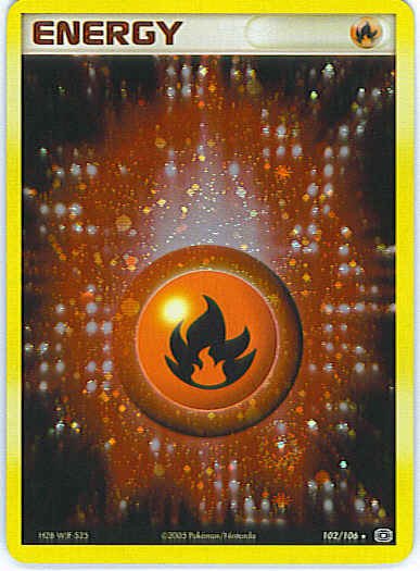 EX Emerald 102/106- Fire Energy