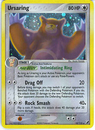 EX Unseen Forces 18/115- Ursaring