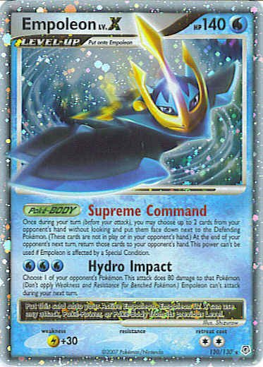 Diamond and Pearl 120/130- Empoleon Lv. X