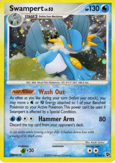 DP Great Encounters 9/106- Swampert