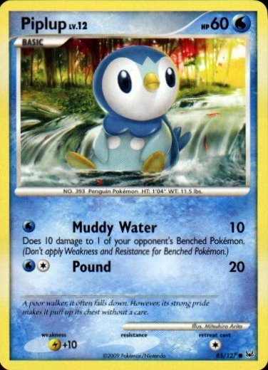 Platinum 85/127- Piplup