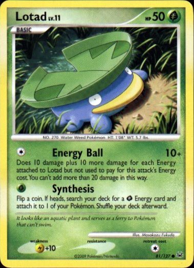 Platinum 81/127- Lotad