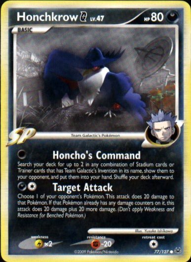Platinum 77/127- Honchkrow