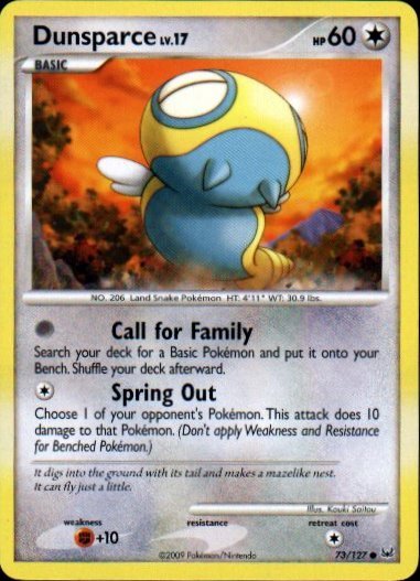 Platinum 73/127- Dunsparce