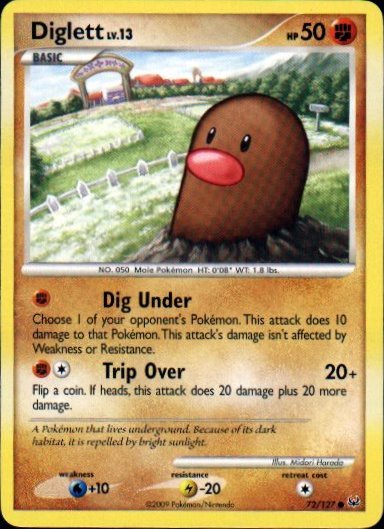 Platinum 72/127- Diglett