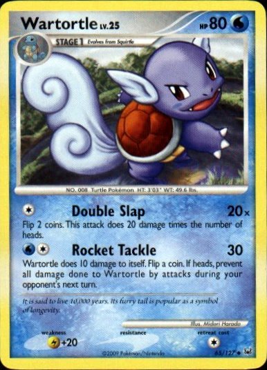 Platinum 65/127- Wartortle