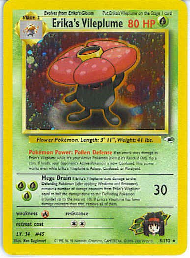 Gym Heroes 5/132- Erika's Vileplume