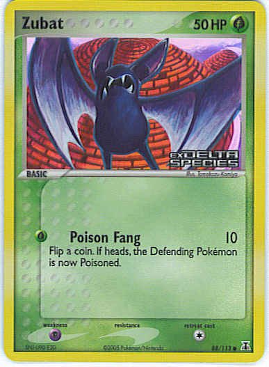 Delta Species 88/113- Zubat (Reverse Holo)