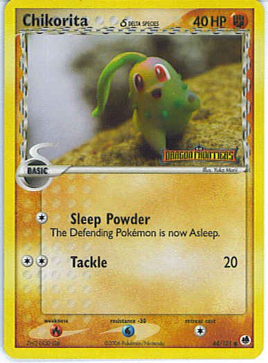 Dragon Frontiers 44/101- Chikorita (Reverse Holo)