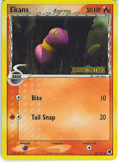 Dragon Frontiers 47/101- Ekans (Reverse Holo)