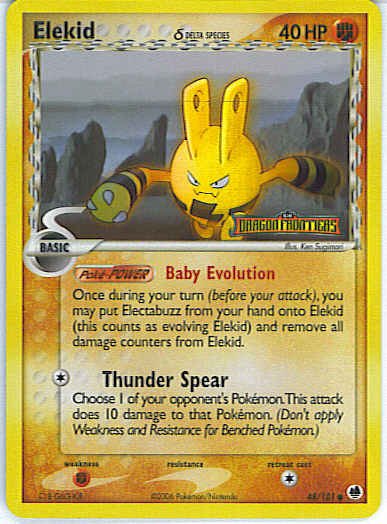 Dragon Frontiers 48/101- Elekid (Reverse Holo)