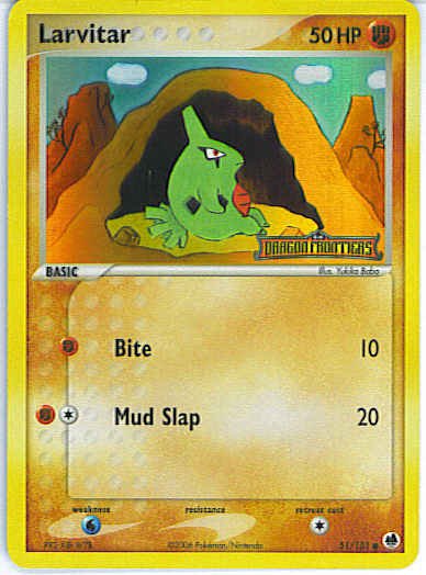 Dragon Frontiers 51/101- Larvitar (Reverse Holo)