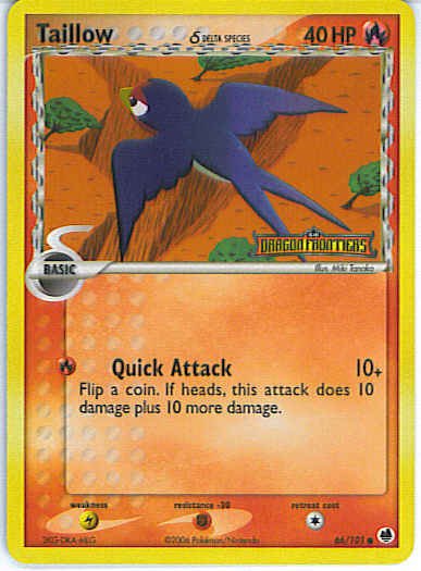 Dragon Frontiers 66/101- Taillow (Reverse Holo)