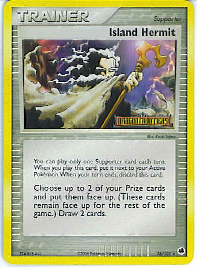 Dragon Frontiers 76/101- Island Hermit (Reverse Holo)