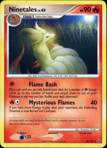 Platinum 36/127- Ninetales