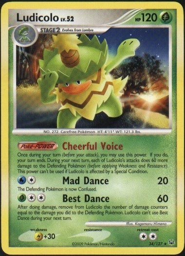 Platinum 34/127- Ludicolo