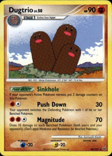 Platinum 24/127- Dugtrio