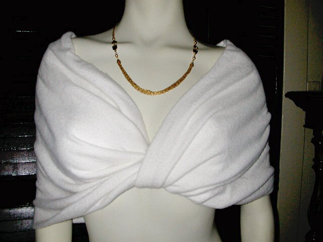 Off White Twist Front Drape